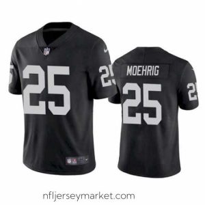 Superb Las Vegas Raiders 25 Trevon Moehrig Black Vapor Limited Nike Jersey