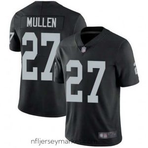 Premium Las Vegas Raiders 27 Trayvon Mullen Black Vapor Limited Stitched Jersey