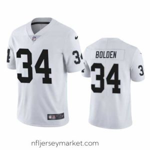 Irresistible Las Vegas Raiders 34 Brandon Bolden White Vapor Limited Stitched Jersey