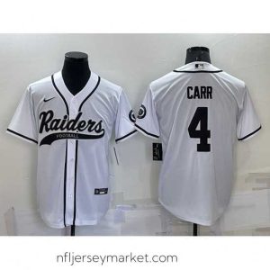 Irresistible Las Vegas Raiders 4 Derek Carr White Cool Base Stitched Baseball Jersey