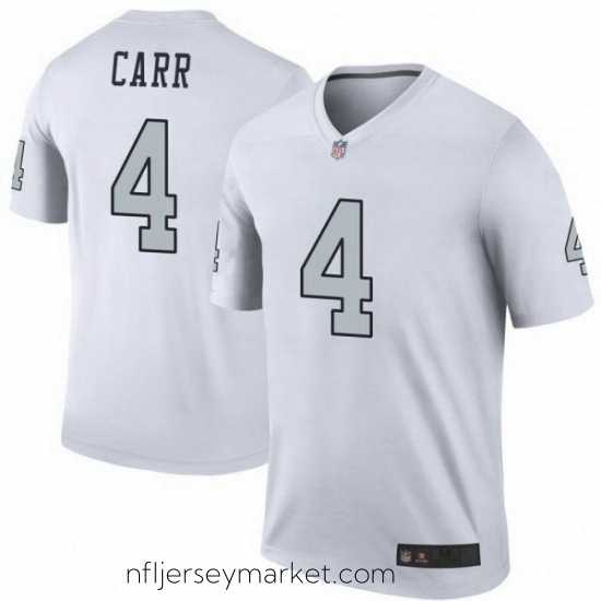 Irresistible Las Vegas Raiders 4 Derek Carr White Legend Limited Jersey