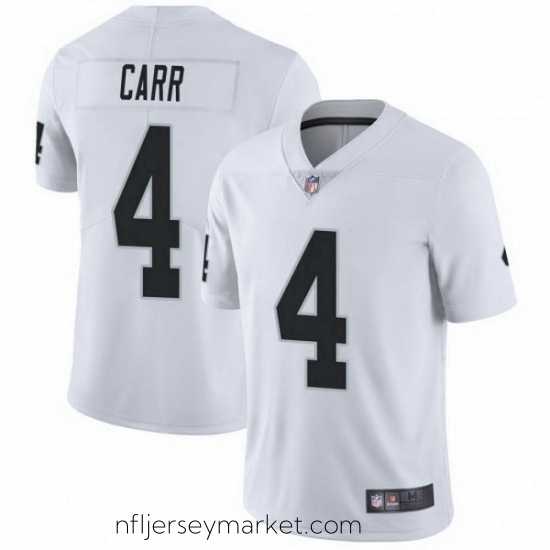 Magnificent Las Vegas Raiders 4 Derek Carr White Untouchable Vapor Limited Jersey