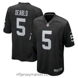 Magnificent Las Vegas Raiders 5 Divine Deablo Vapor Limited Black Jersey