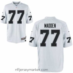 Alluring Las Vegas Raiders 77 John Madden White Vapor Limited Jersey