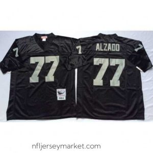 Alluring Las Vegas Raiders 77 Lyle Alzado Black M&N Throwback Jersey