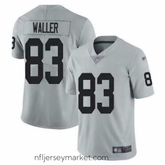 Exquisite Las Vegas Raiders 83 Darren Waller Grey Vapor Untouchable Limited Stitched Jersey