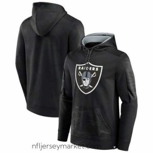 Gorgeous Las Vegas Raiders Black On The Ball Pullover Hoodie
