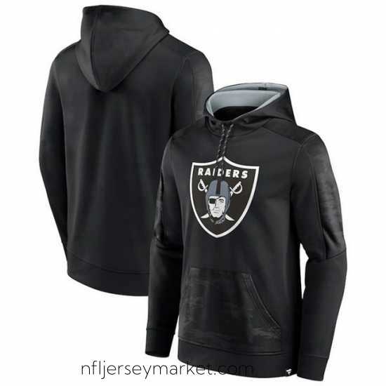 Gorgeous Las Vegas Raiders Black On The Ball Pullover Hoodie