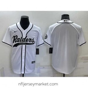 Irresistible Las Vegas Raiders Blank White Cool Base Stitched Baseball Jersey