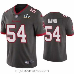 Gorgeous Lavonte David Buccaneers Pewter Super Bowl Lv Vapor Limited Jersey