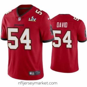 Exquisite Lavonte David Buccaneers Red Super Bowl Lv Vapor Limited Jersey