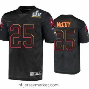 Premium Lesean Mccoy Tampa Bay Buccaneers Black Super Bowl Lv Jersey