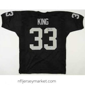 Luxurious Los Angeles Raiders #33 Kenny King Black Throwback Stitched NFL Jersey