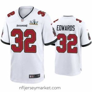 Irresistible Mike Edwards Buccaneers White Super Bowl Lv Game Jersey