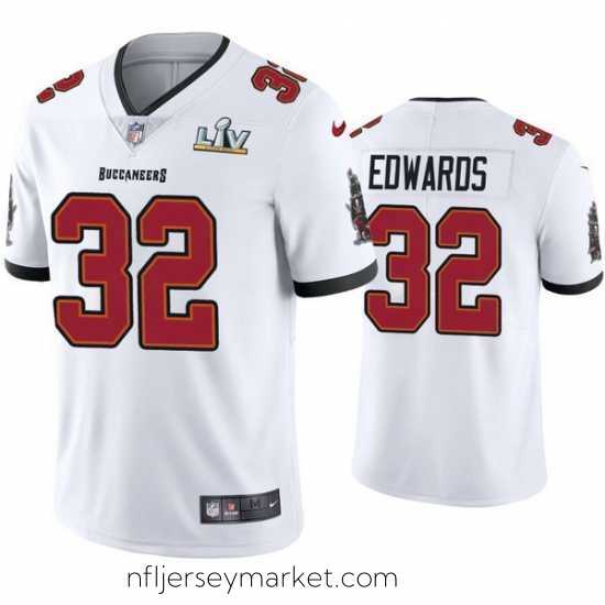 Stunning Mike Edwards Buccaneers White Super Bowl Lv Vapor Limited Jersey
