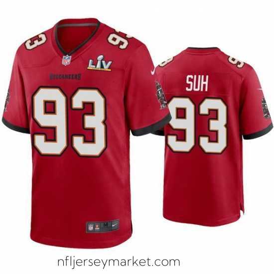 Top notch Ndamukong Suh Buccaneers Red Super Bowl Lv Game Jersey