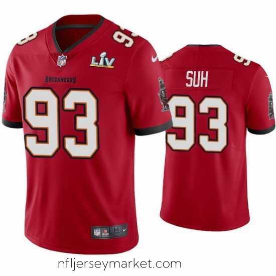 Top notch Ndamukong Suh Buccaneers Red Super Bowl Lv Vapor Limited Jersey