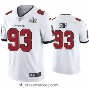 Exquisite Ndamukong Suh Buccaneers White Super Bowl Lv Vapor Limited Jersey