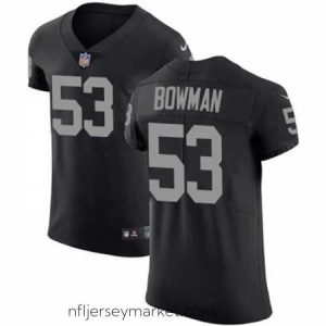 Exquisite Nike Raiders #53 NaVorro Bowman Black Team Color Stitched NFL Vapor Untouchable Elite Jersey