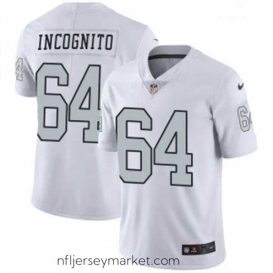 Superb Oakland Raiders 64 Richie Incognito Vapor Limited Rush Jersey