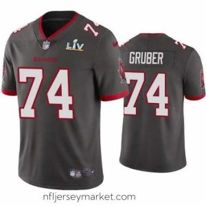 Luxurious Paul Gruber Buccaneers Pewter Super Bowl Lv Vapor Limited Jersey