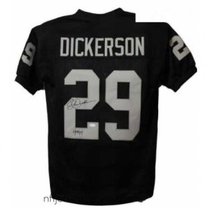 Top notch Raiders 28 Eric Dickerson Black Jersey