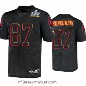 Irresistible Rob Gronkowski Tampa Bay Buccaneers Black Super Bowl Lv Jersey