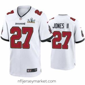 Gorgeous Ronald Jones Ii Buccaneers White Super Bowl Lv Game Jersey