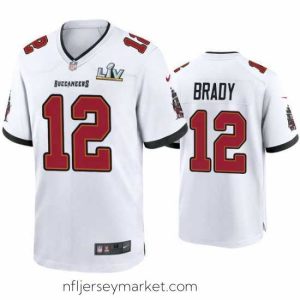 Irresistible Tom Brady Buccaneers White Super Bowl Lv Game Jersey