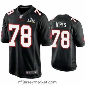 Top notch Tristan Wirfs Buccaneers Black Super Bowl Lv Game Fashion Jersey