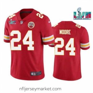 Alluring Toddler Kansas City Chiefs 24 Skyy Moore Red Super Bowl LVII Patch Vapor Untouchable Limited Stitched Jersey