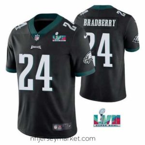 Luxurious Toddler Philadelphia Eagles 24 James Bradberry Black Super Bowl LVII Vapor Untouchable Limited Stitched Jersey