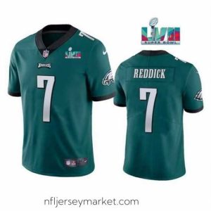 Top notch Toddler Philadelphia Eagles 7 Haason Reddick Green Super Bowl LVII Patch Vapor Untouchable Limited Stitched Jersey