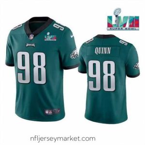 Premium Toddler Philadelphia Eagles 98 Robert Quinn Green Super Bowl LVII Vapor Untouchable Limited Stitched Jersey