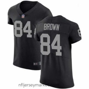 Top notch Mens Antonio Brown Elite Black Home Jersey Oakland Raiders Football 84 Jersey Vapor Untouchabel Jersey