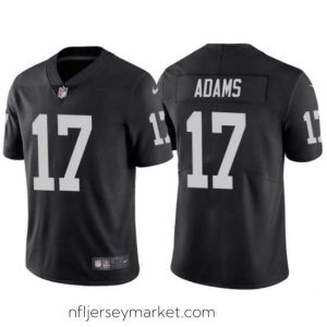 Magnificent Men's Las Vegas Raiders #17 Davante Adams Black Vapor Limited Stitched Jersey