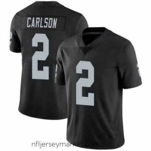 Premium Men's Las Vegas Raiders #2 Daniel Carlson Team Black Color Vapor Limited Jersey