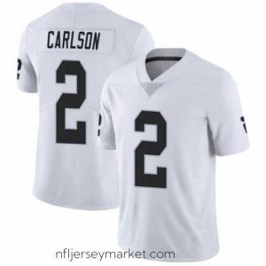 Gorgeous Men's Las Vegas Raiders #2 Daniel Carlson Team White Color Vapor Limited Jersey