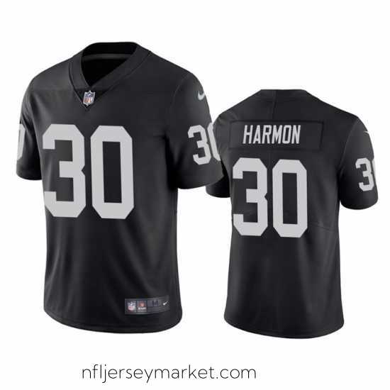 Irresistible Men's Las Vegas Raiders #30 Duron Harmon Black Vapor Untouchable Limited Stitched Jersey