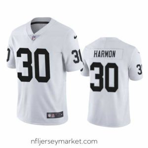 Gorgeous Men's Las Vegas Raiders #30 Duron Harmon White Vapor Untouchable Limited Stitched Jersey