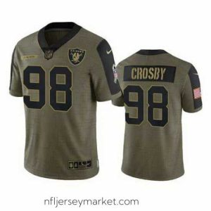 Gorgeous Men's Maxx Crosby Las Vegas Raiders 2021-22 Salute To Service Jersey