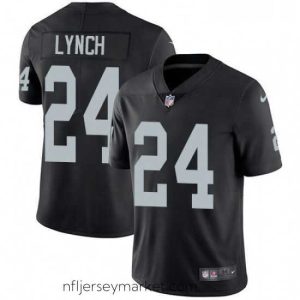 Alluring Mens Nike Oakland Raiders 24 Marshawn Lynch Black Team Color Vapor Untouchable Limited Player NFL Jersey