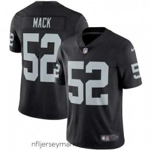Gorgeous Mens Nike Oakland Raiders 52 Khalil Mack Black Team Color Vapor Untouchable Limited Player NFL Jersey