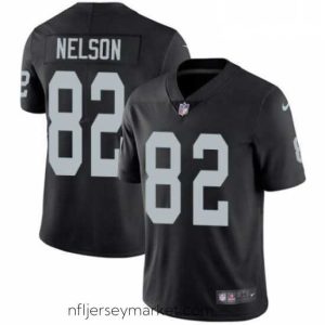Alluring Mens Nike Oakland Raiders 82 Jordy Nelson Black Team Color Vapor Untouchable Limited Player NFL Jersey