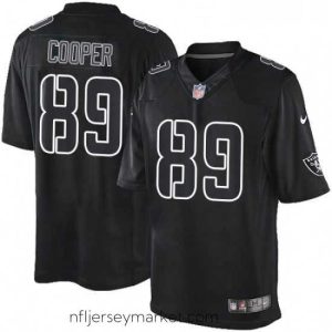 Premium Mens Nike Oakland Raiders 89 Amari Cooper Limited Black Impact NFL Jersey