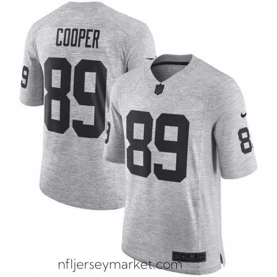 Stunning Mens Nike Oakland Raiders 89 Amari Cooper Limited Gray Gridiron II NFL Jersey