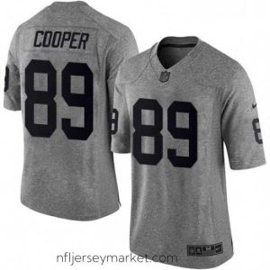 Alluring Mens Nike Oakland Raiders 89 Amari Cooper Limited Gray Gridiron NFL Jersey