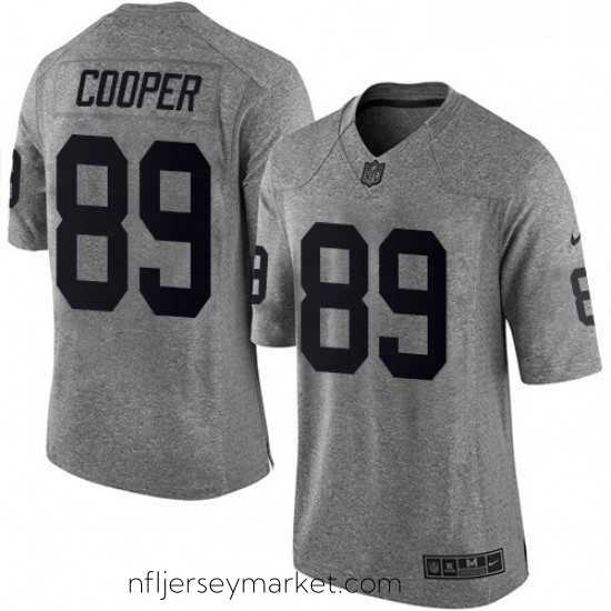 Alluring Mens Nike Oakland Raiders 89 Amari Cooper Limited Gray Gridiron NFL Jersey
