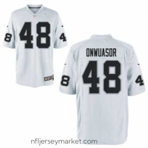 Superb Men's Nike Patrick Onwuasor White Las Vegas Raiders Game Jersey