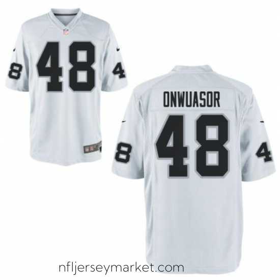 Superb Men's Nike Patrick Onwuasor White Las Vegas Raiders Game Jersey